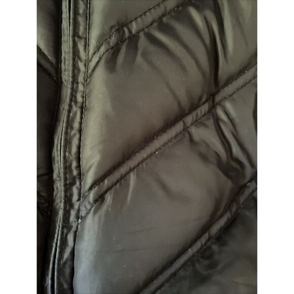 Eddie Bauer Womens Premium Goose Down Quilted Vest Black M Lightweight Warm Zip - Picture 14 of 15